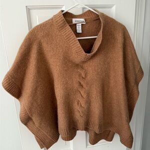 Nordstrom Camel Knit Women's Poncho